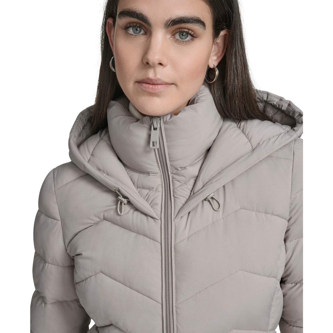 Manteau matelassé 'Short Zip-Up Hooded' pour Femmes