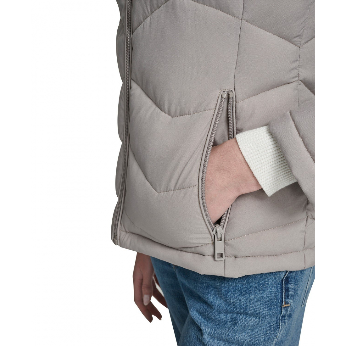 Manteau matelassé 'Short Zip-Up Hooded' pour Femmes