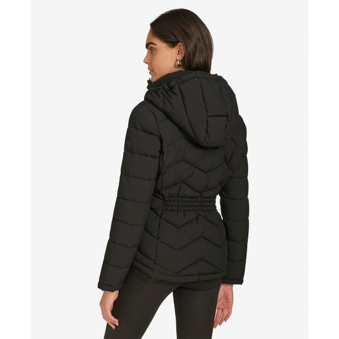 'Short Zip-Up Hooded' Puffermantel für Damen