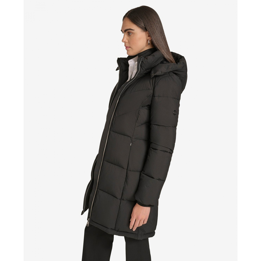Manteau matelassé 'Hooded Stand Collar' pour Femmes