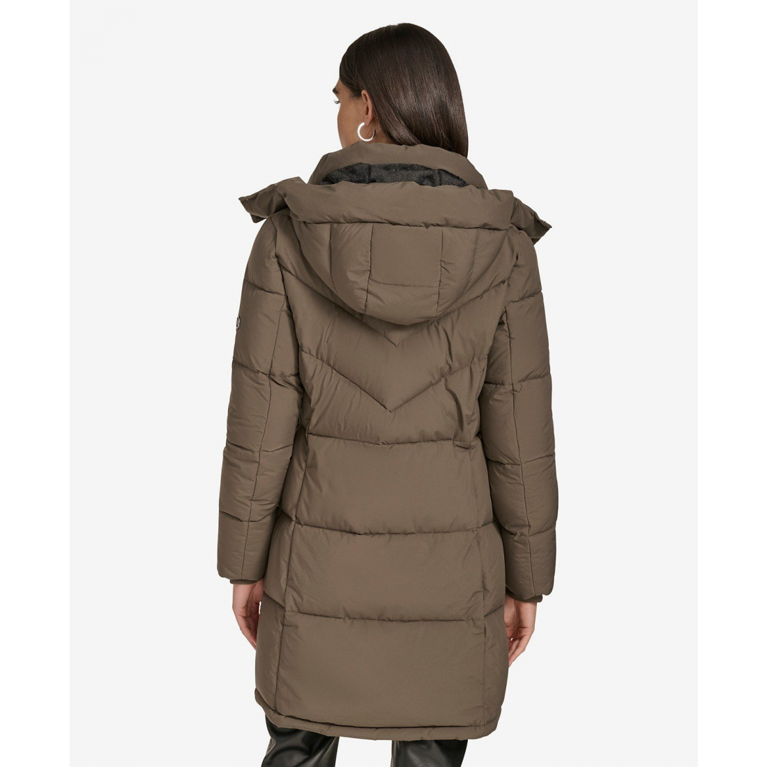 Manteau matelassé 'Hooded Stand Collar' pour Femmes
