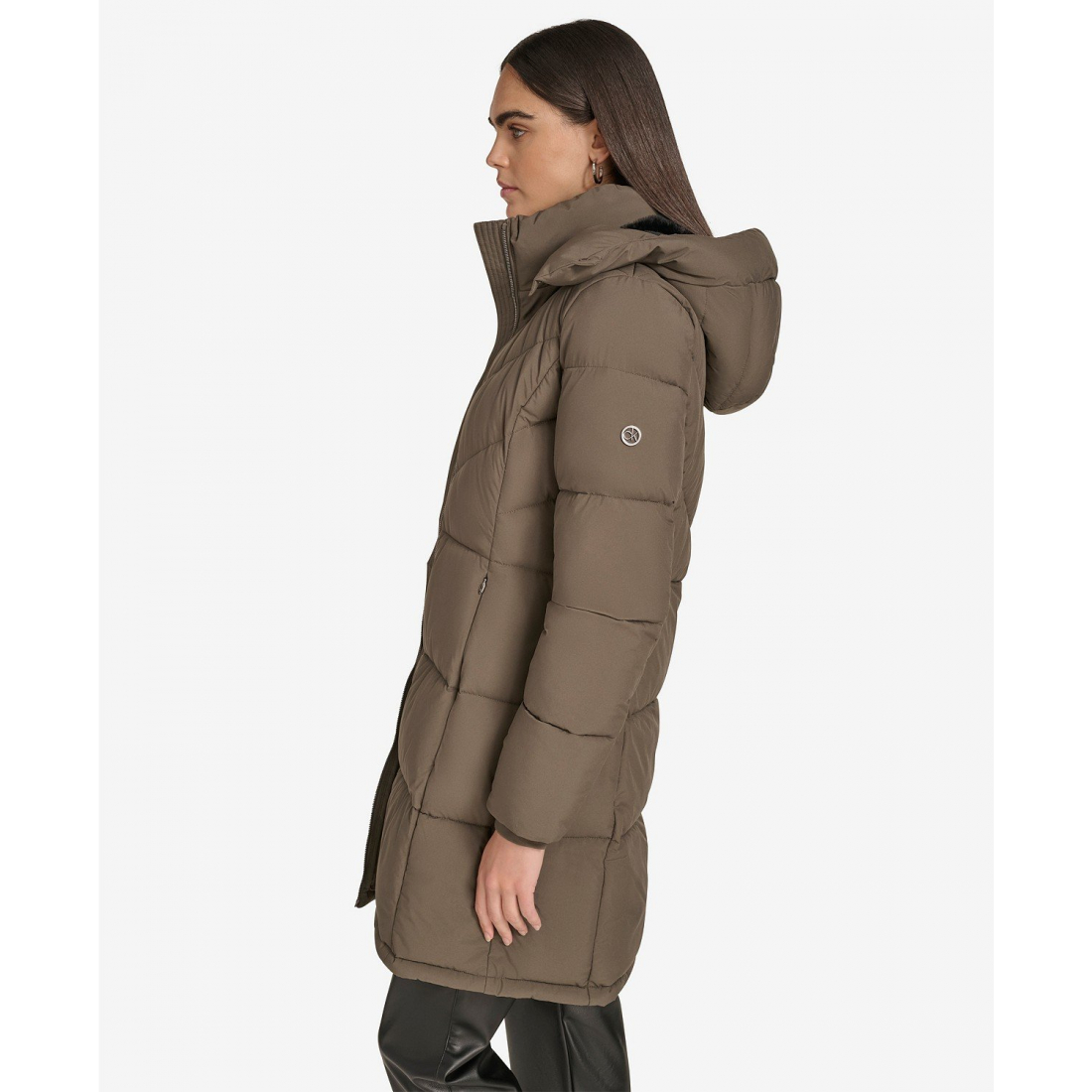 Manteau matelassé 'Hooded Stand Collar' pour Femmes