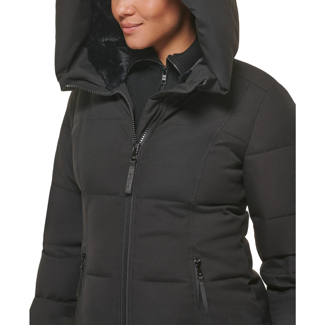 Manteau matelassé 'Stand Collar Hooded' pour Femmes