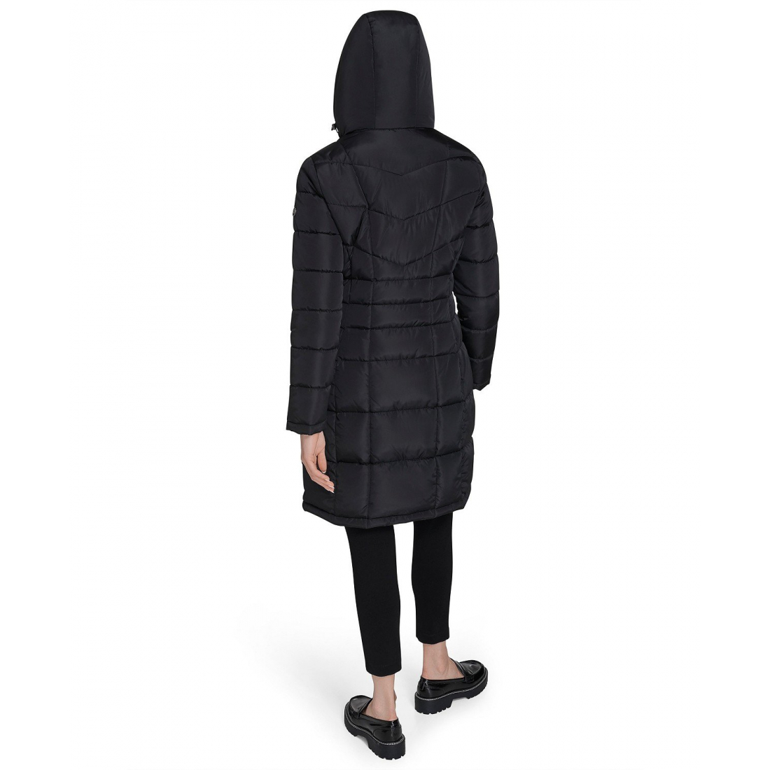 Manteau matelassé 'Hooded Stand Collar' pour Femmes
