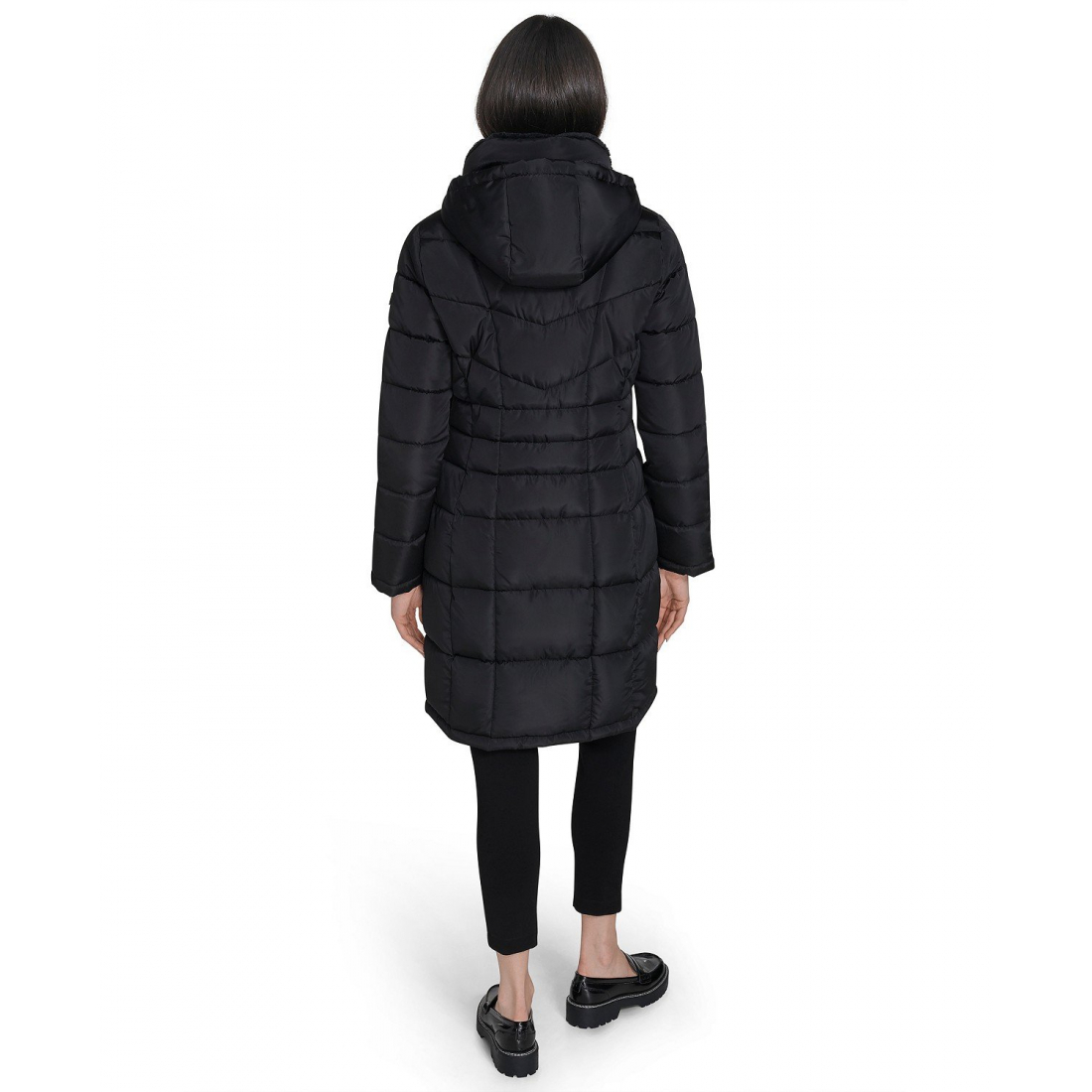 Manteau matelassé 'Hooded Stand Collar' pour Femmes