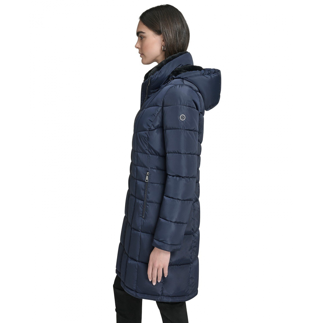 Manteau matelassé 'Hooded Stand Collar' pour Femmes
