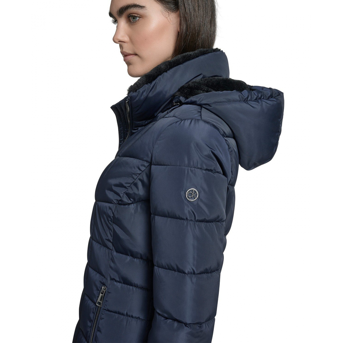 Manteau matelassé 'Hooded Stand Collar' pour Femmes
