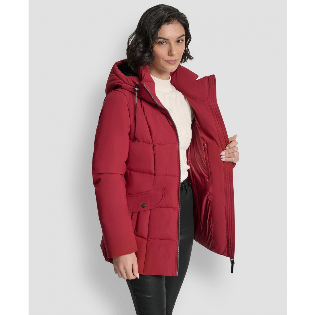 'Belted Hooded' Puffermantel für Damen