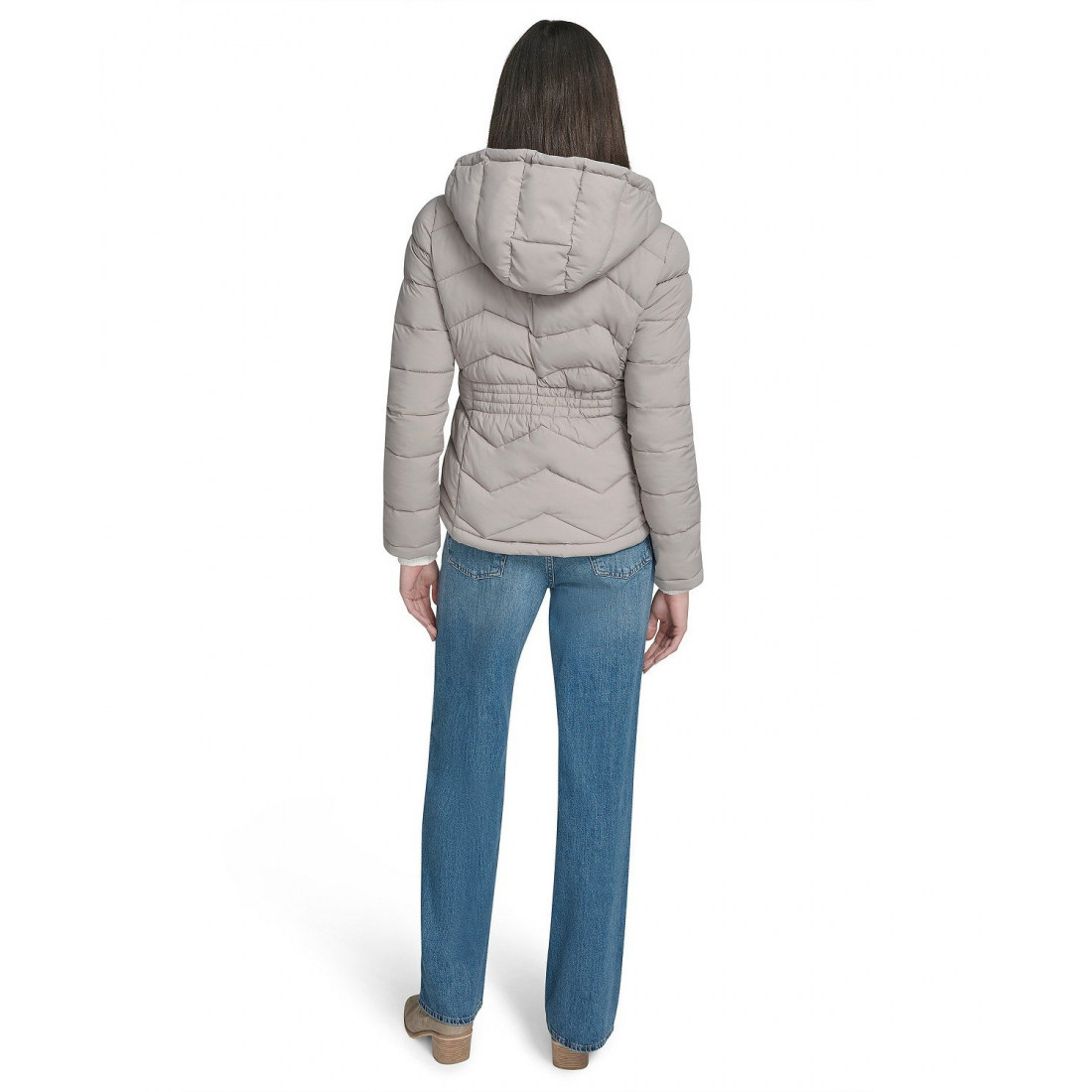 Manteau matelassé 'Short Zip-Up Hooded' pour Femmes