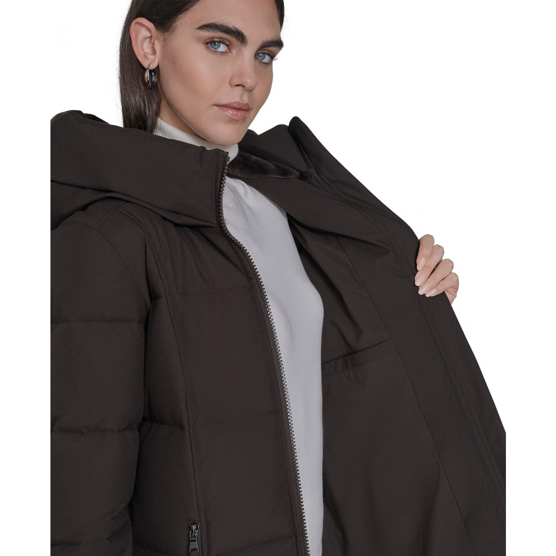 Manteau matelassé 'Stand Collar Hooded' pour Femmes