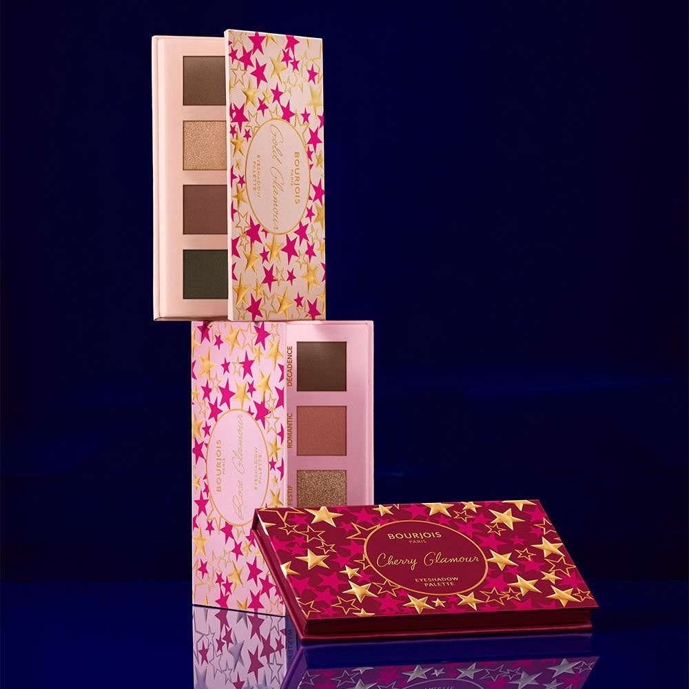 Palette de fards à paupières 'Volume Glamour Soirs de Paris' - 02 Rose Glamour