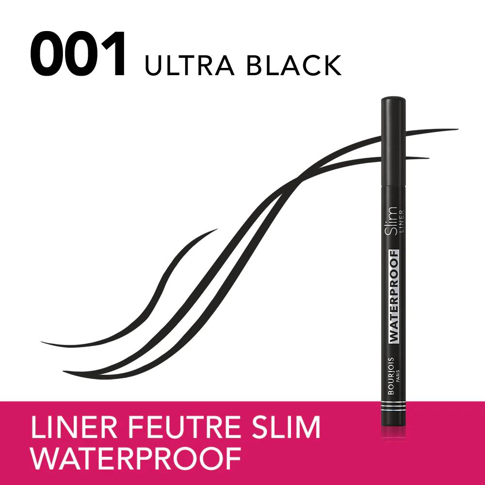 Eyeliner Waterproof  'Slim Liner' - 01 Ultra Black 1 g