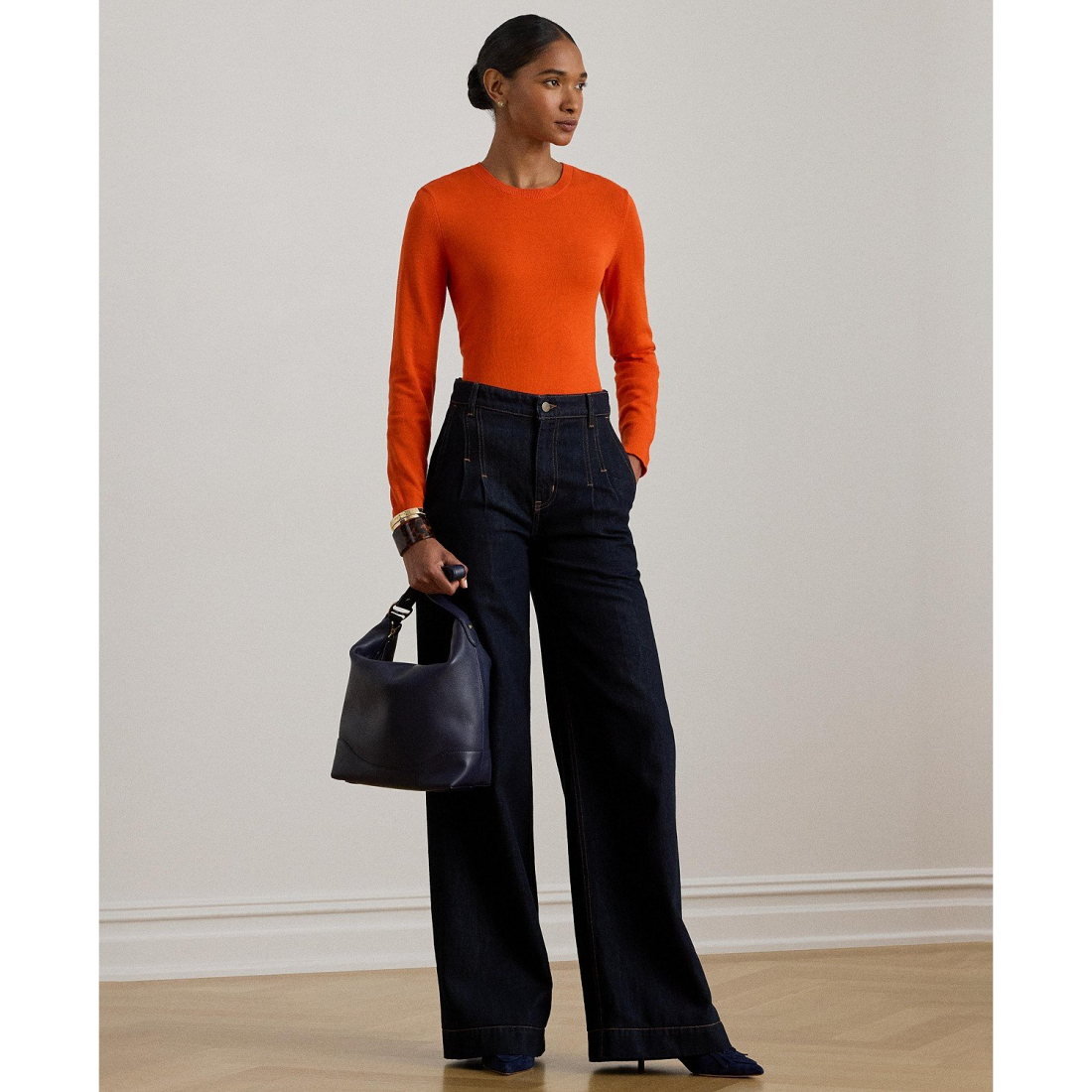 'Cotton-Blend Sweater' pour Femmes