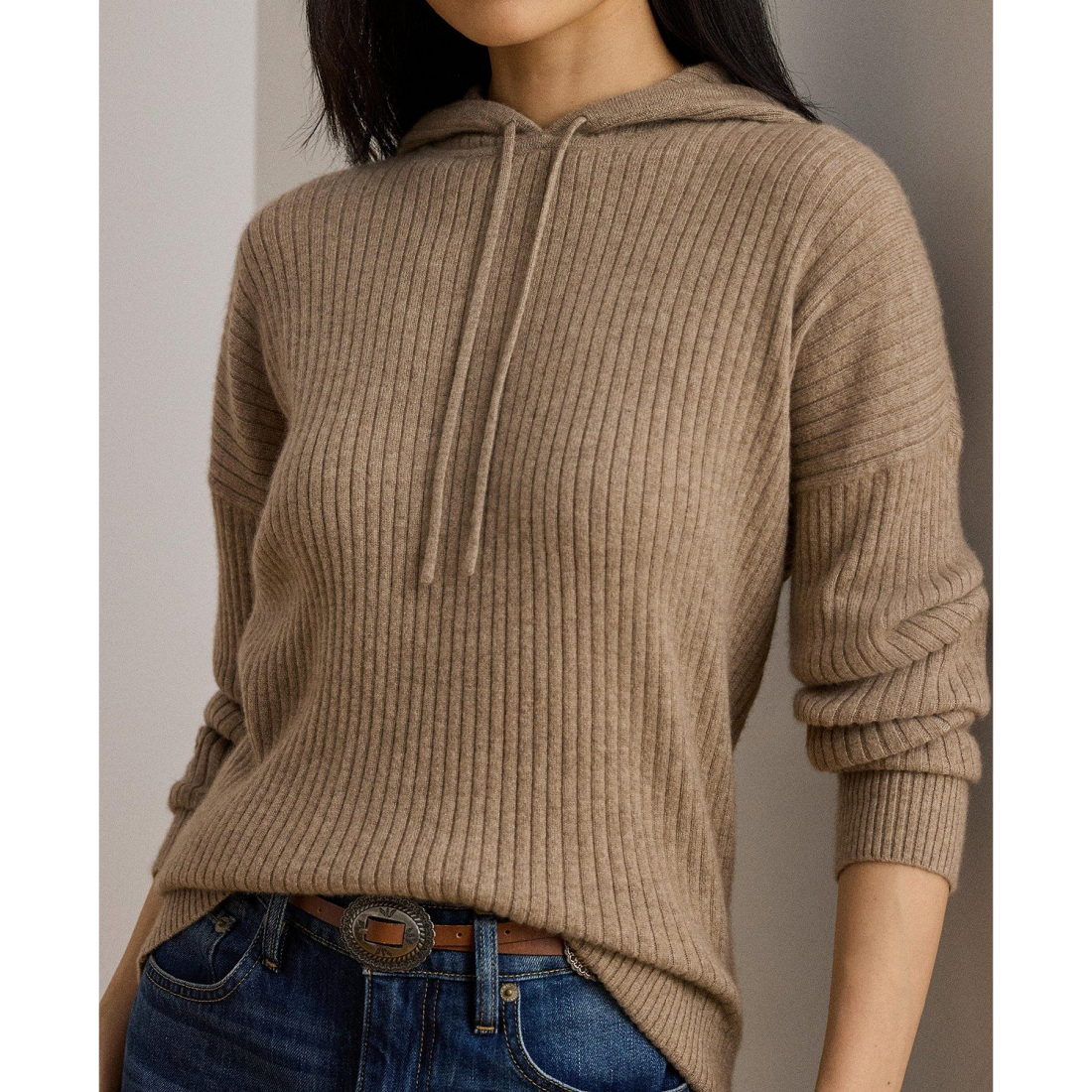 'Cashmere Yaymin Long Sleeve Sweater Hoodie' pour Femmes