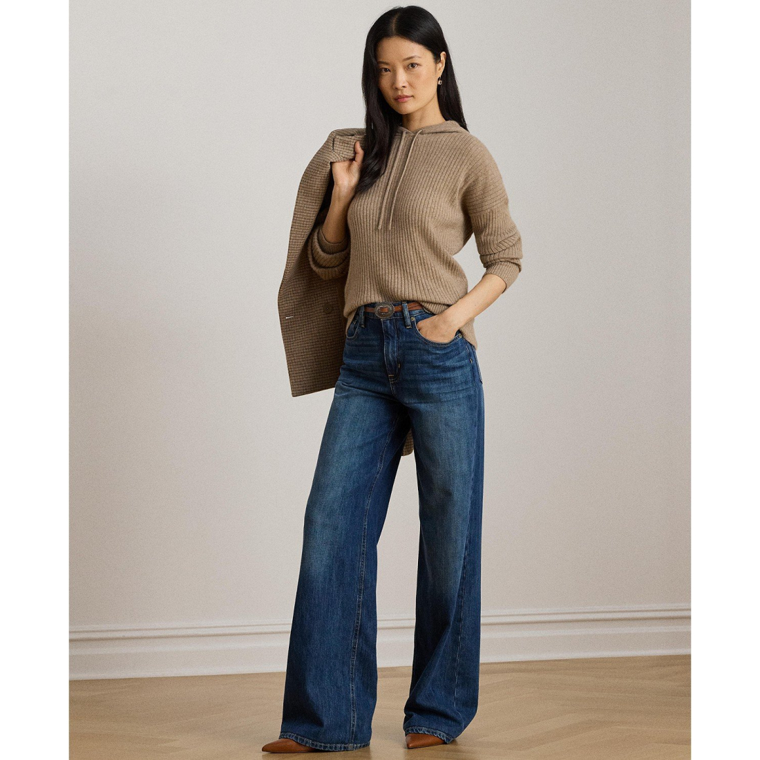 'Cashmere Yaymin Long Sleeve Sweater Hoodie' pour Femmes