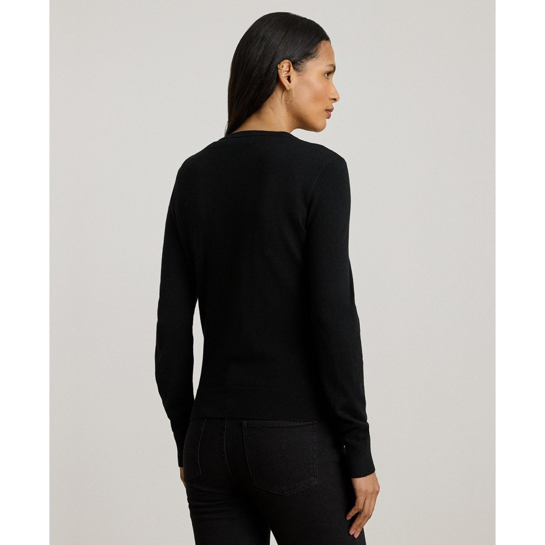 'Belting-Print Long Sleeve Cardigan' pour Femmes