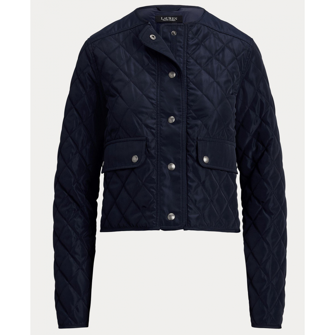 'Diamond Cropped Quilted Jacket' pour Femmes