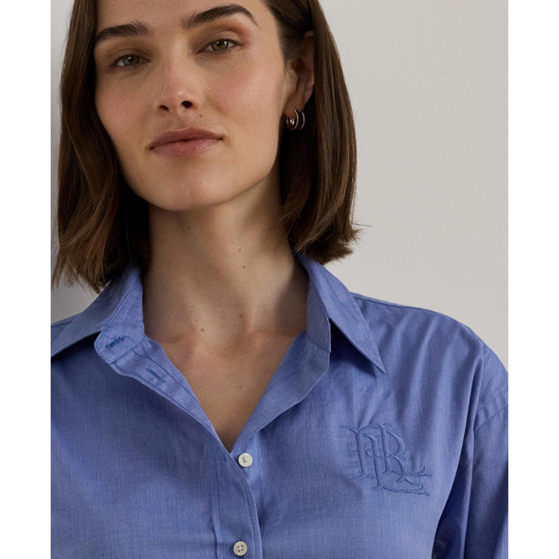 Women's 'Long Sleeve Relaxed Fit Cotton Shirt'