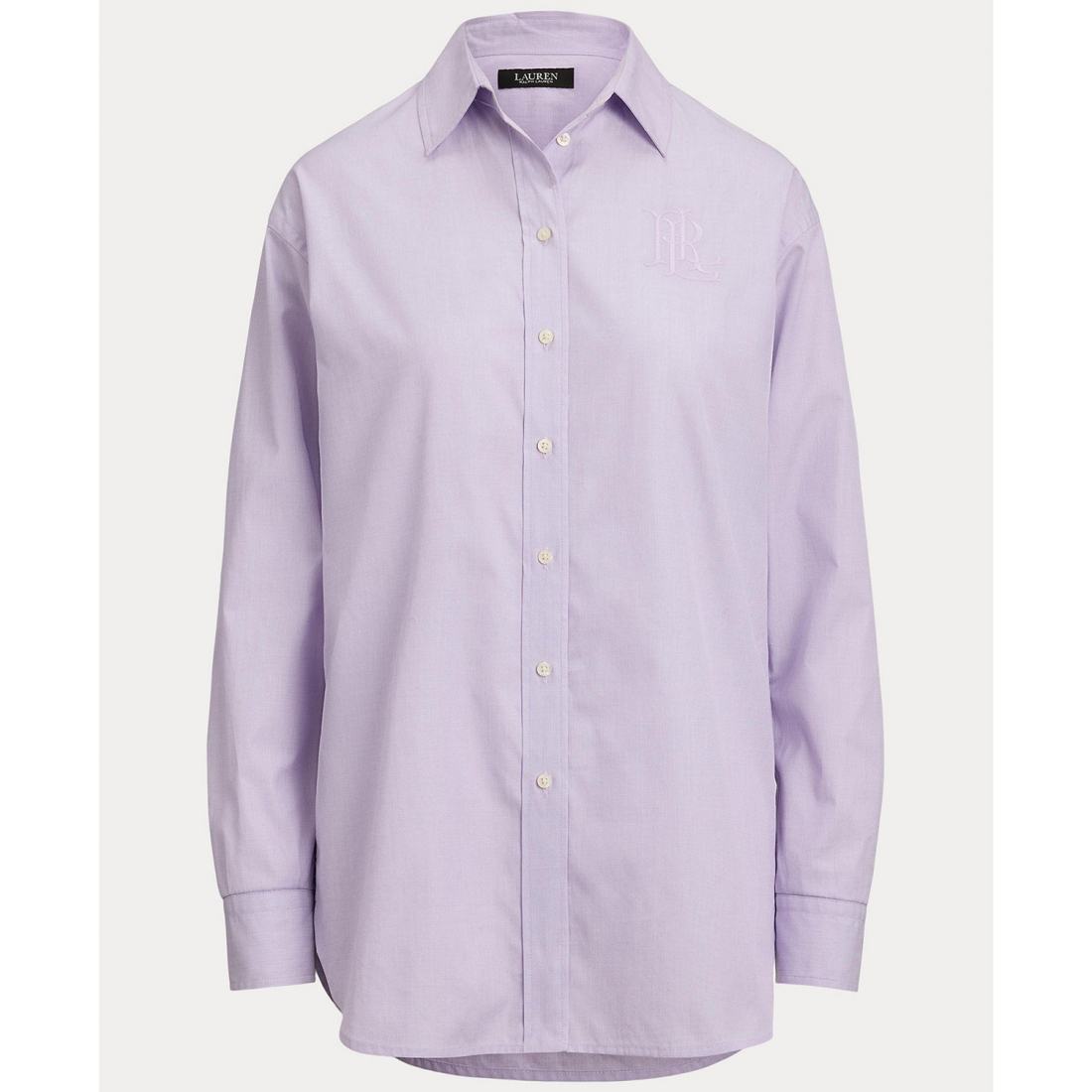 'Long Sleeve Relaxed Fit Cotton Shirt' pour Femmes