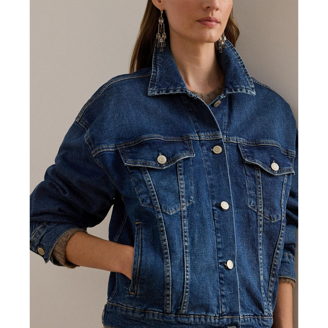 'Denim Trucker Jacket' pour Femmes