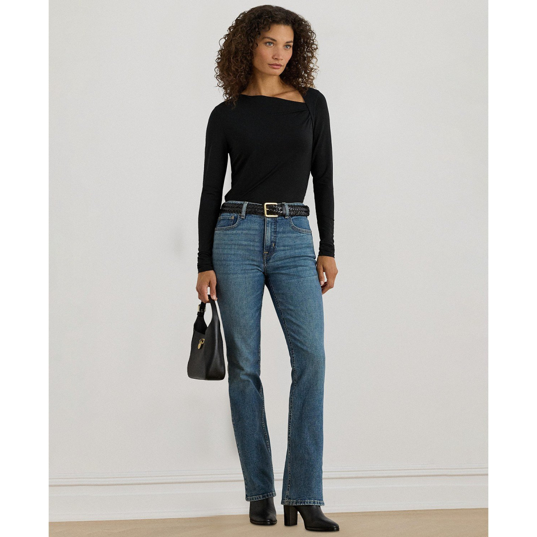 'Stretch Jersey Asymmetrical Top' pour Femmes