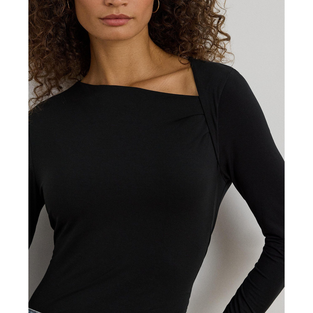 'Stretch Jersey Asymmetrical Top' pour Femmes