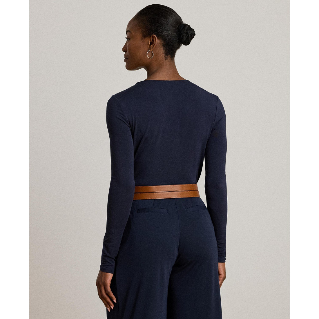 'Stretch Jersey Asymmetrical Top' pour Femmes