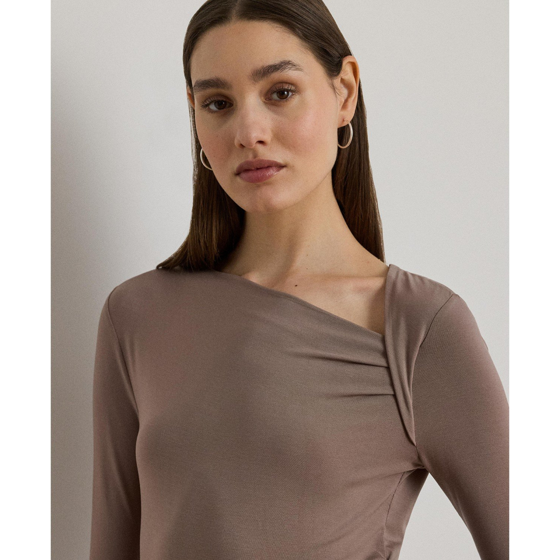 'Stretch Jersey Asymmetrical Top' pour Femmes