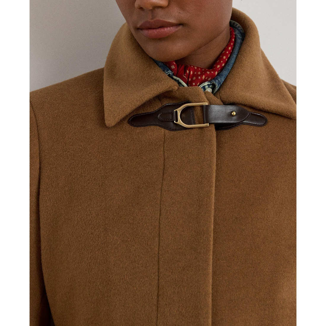 'Belted Single-Breasted Wool Coat' pour Femmes