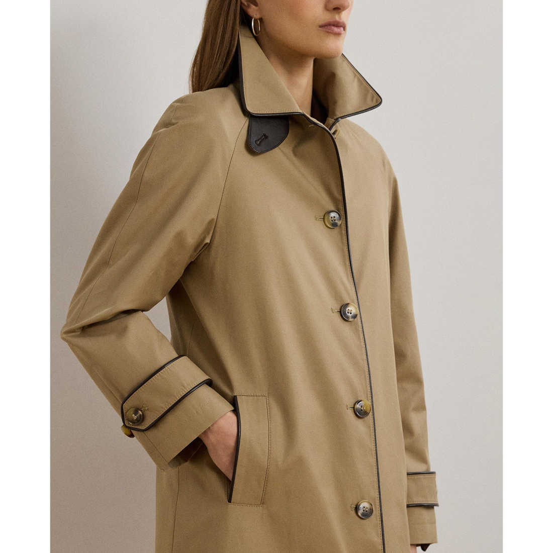 'Buttoned Maxi Trench Coat' pour Femmes