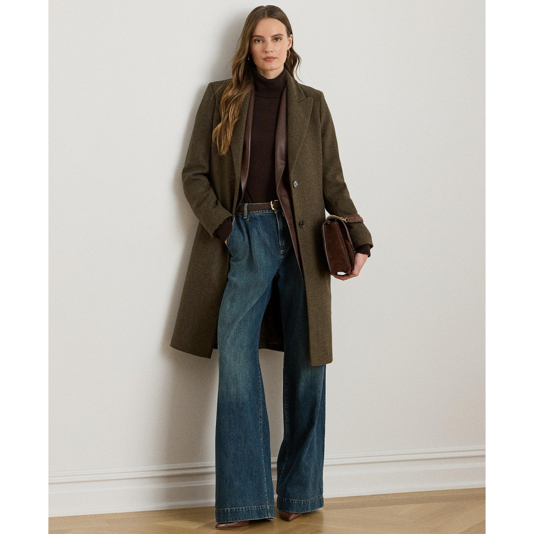'Wool-Blend Walker Coat' pour Femmes