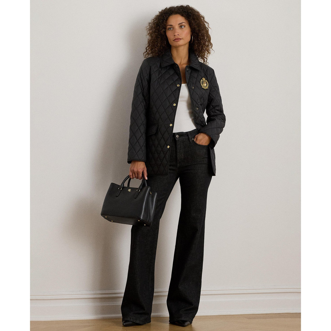 'Quilted Crest Jacket' pour Femmes