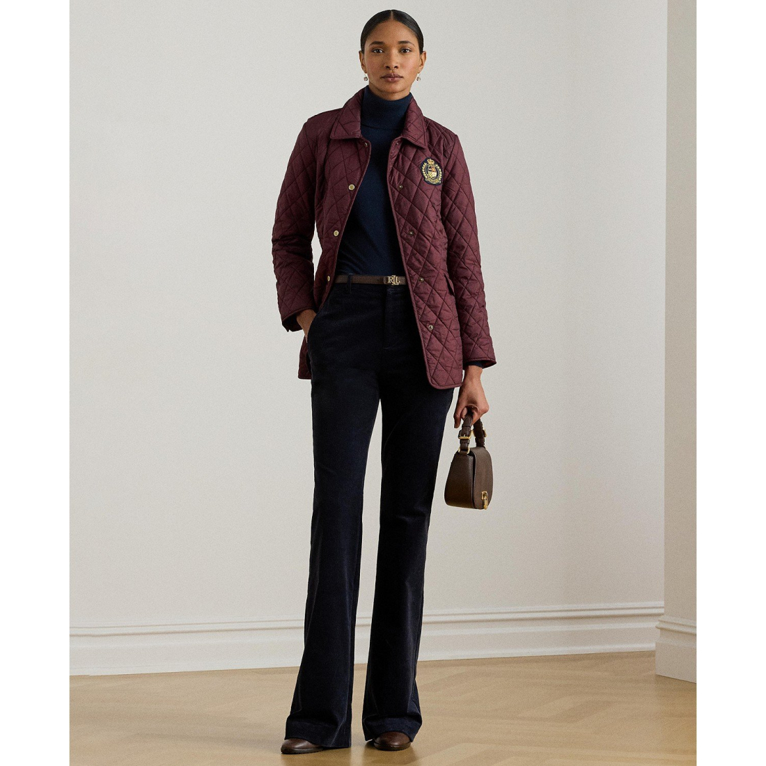 'Quilted Crest Jacket' pour Femmes