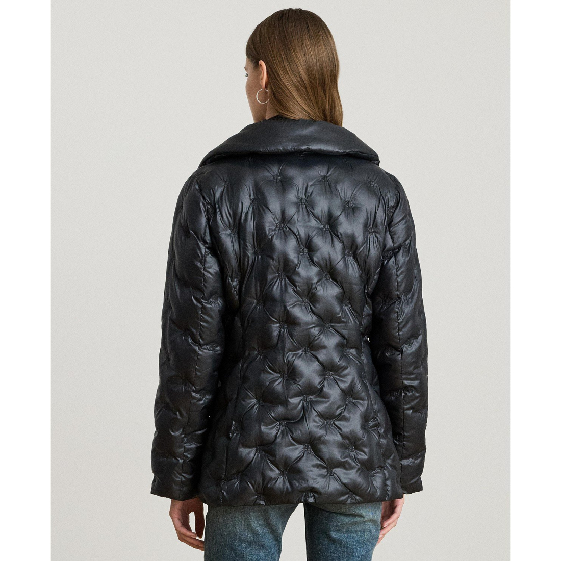 'Embroidered Puffer Coat' pour Femmes