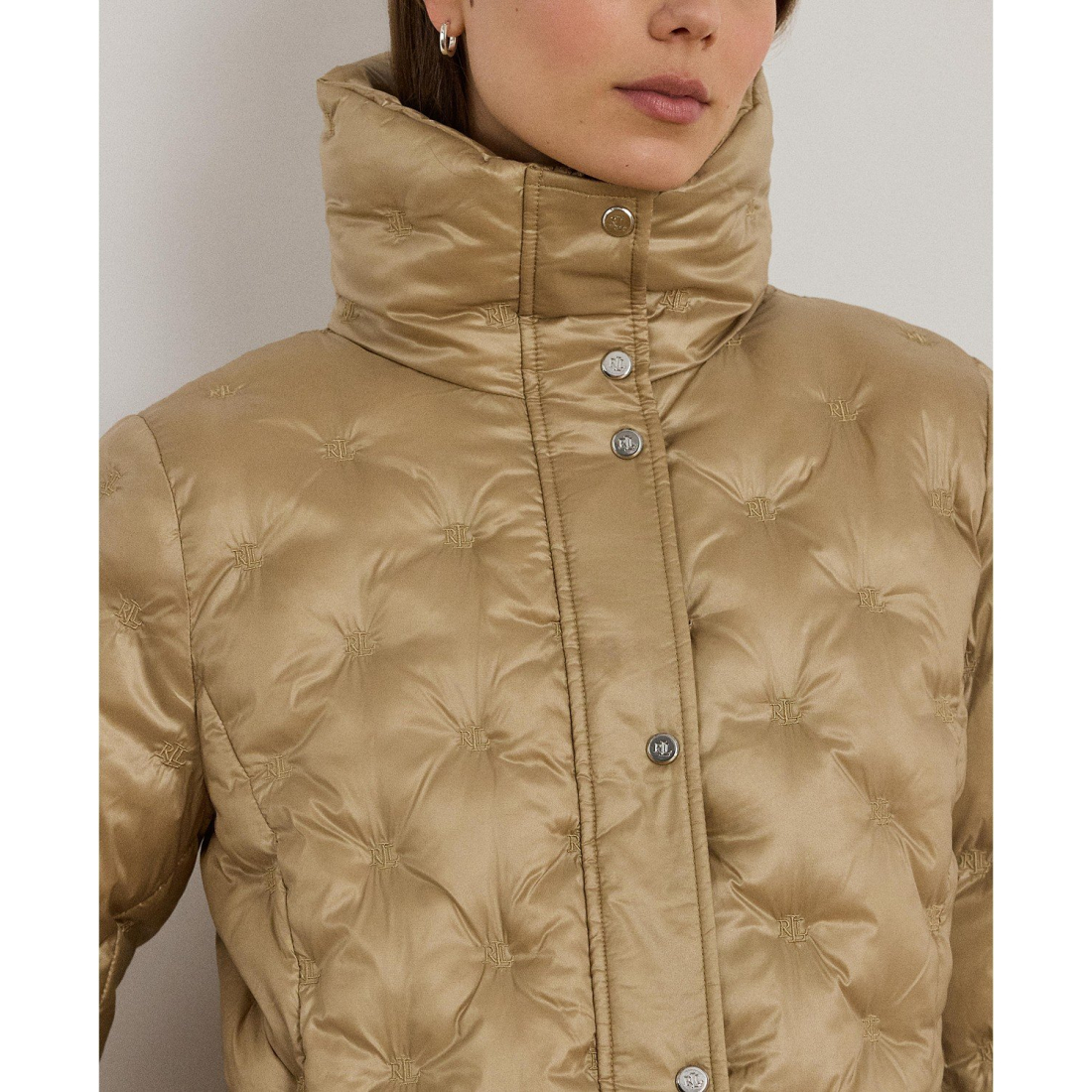 'Embroidered Puffer Coat' pour Femmes