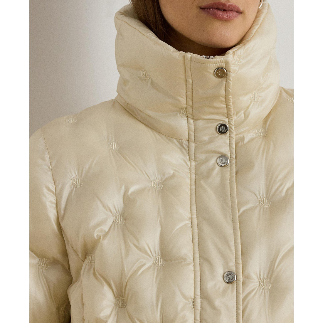'Embroidered Puffer Coat' pour Femmes