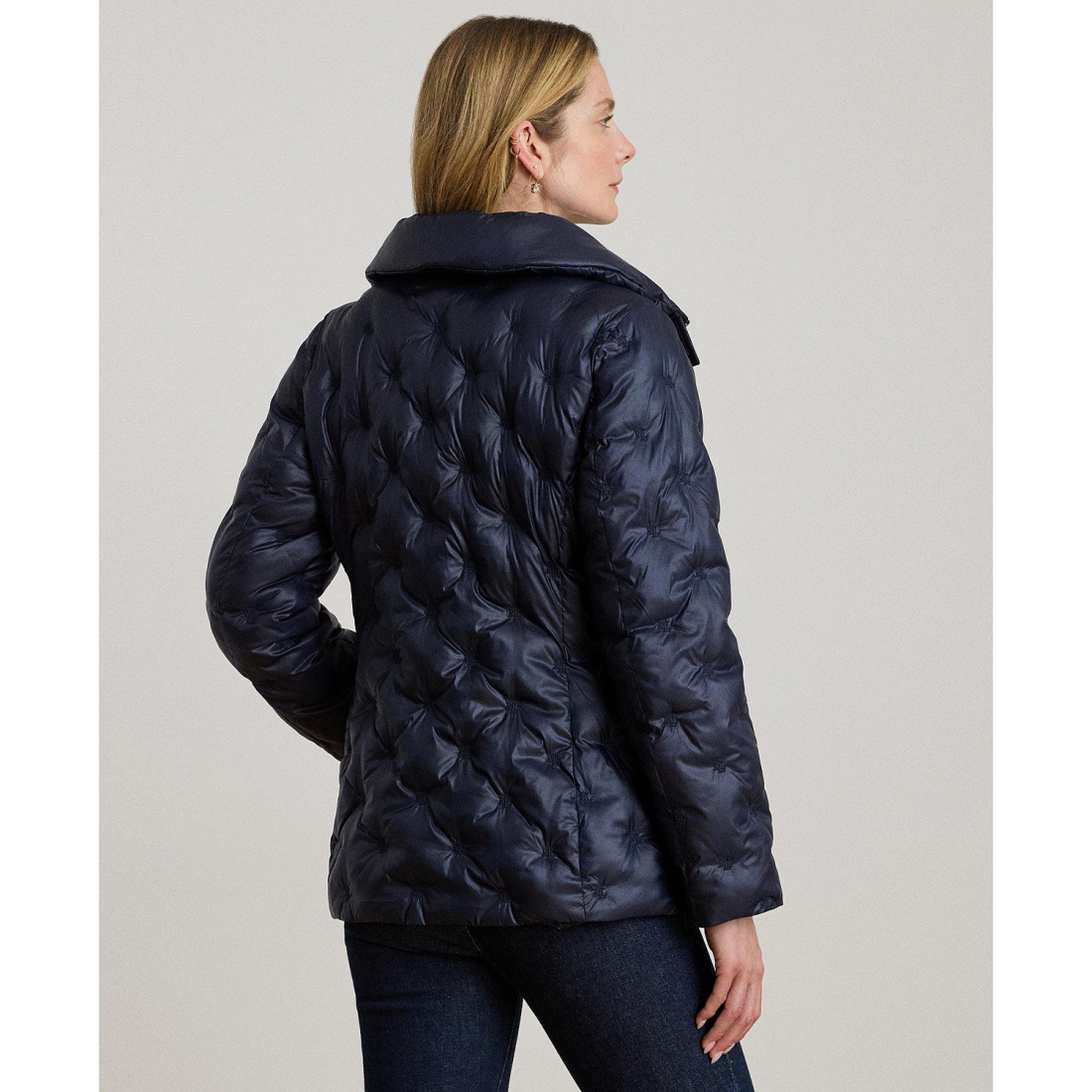 'Embroidered Puffer Coat' pour Femmes