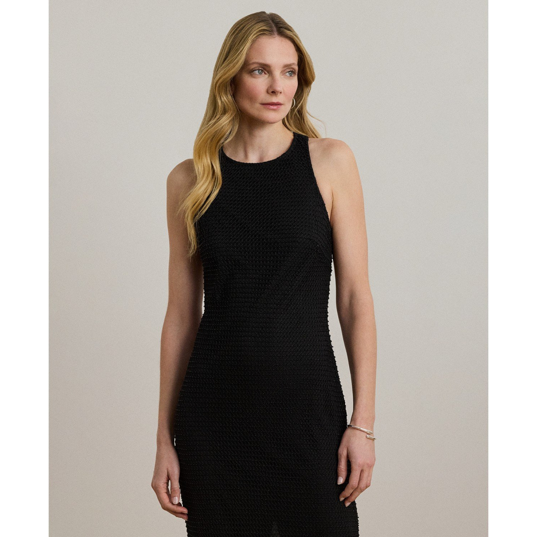 'Beaded Netting Sleeveless Cocktail Dress' pour Femmes