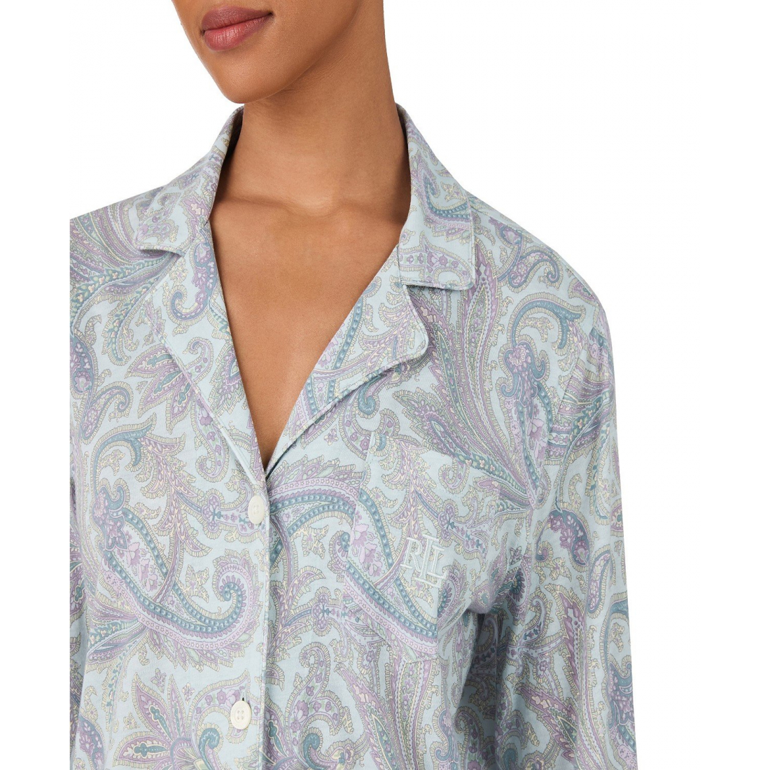 '2-Piece Paisley Print Pajama Set' pour Femmes