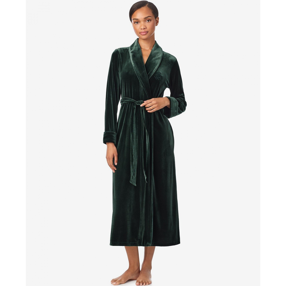 'Long Sleeves Shawl Collar Robe' pour Femmes