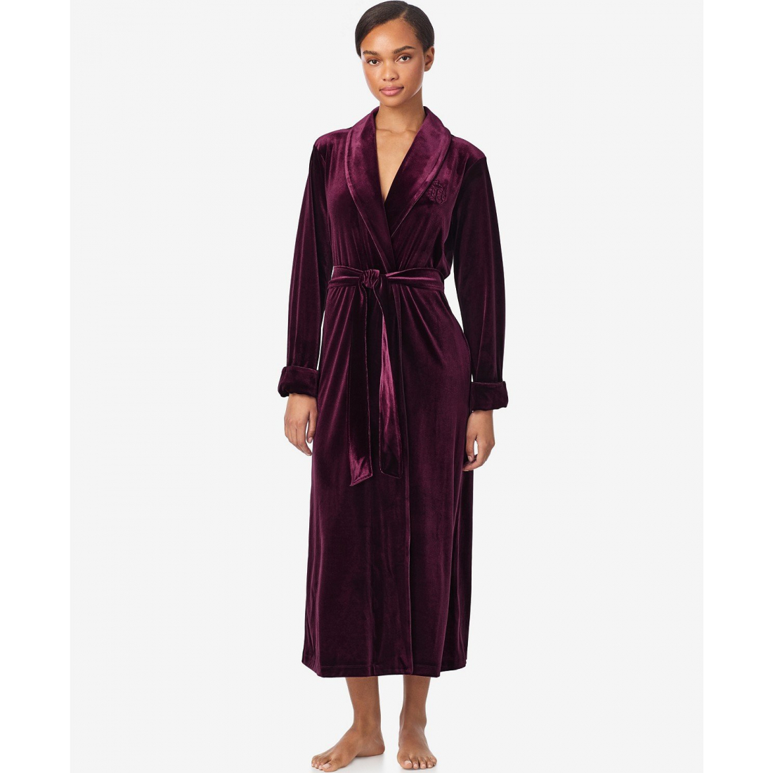 'Long Sleeves Shawl Collar Robe' pour Femmes