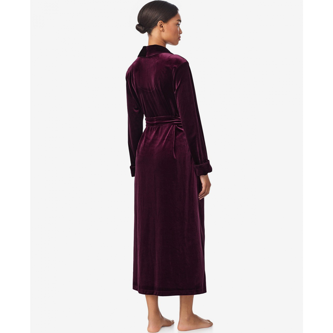 'Long Sleeves Shawl Collar Robe' pour Femmes