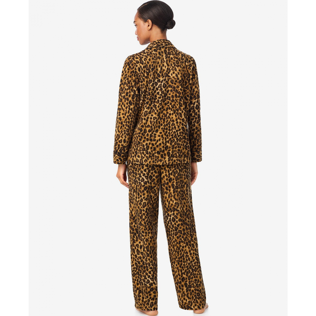 'Long Sleeves Notch Collar Pajama Set' pour Femmes