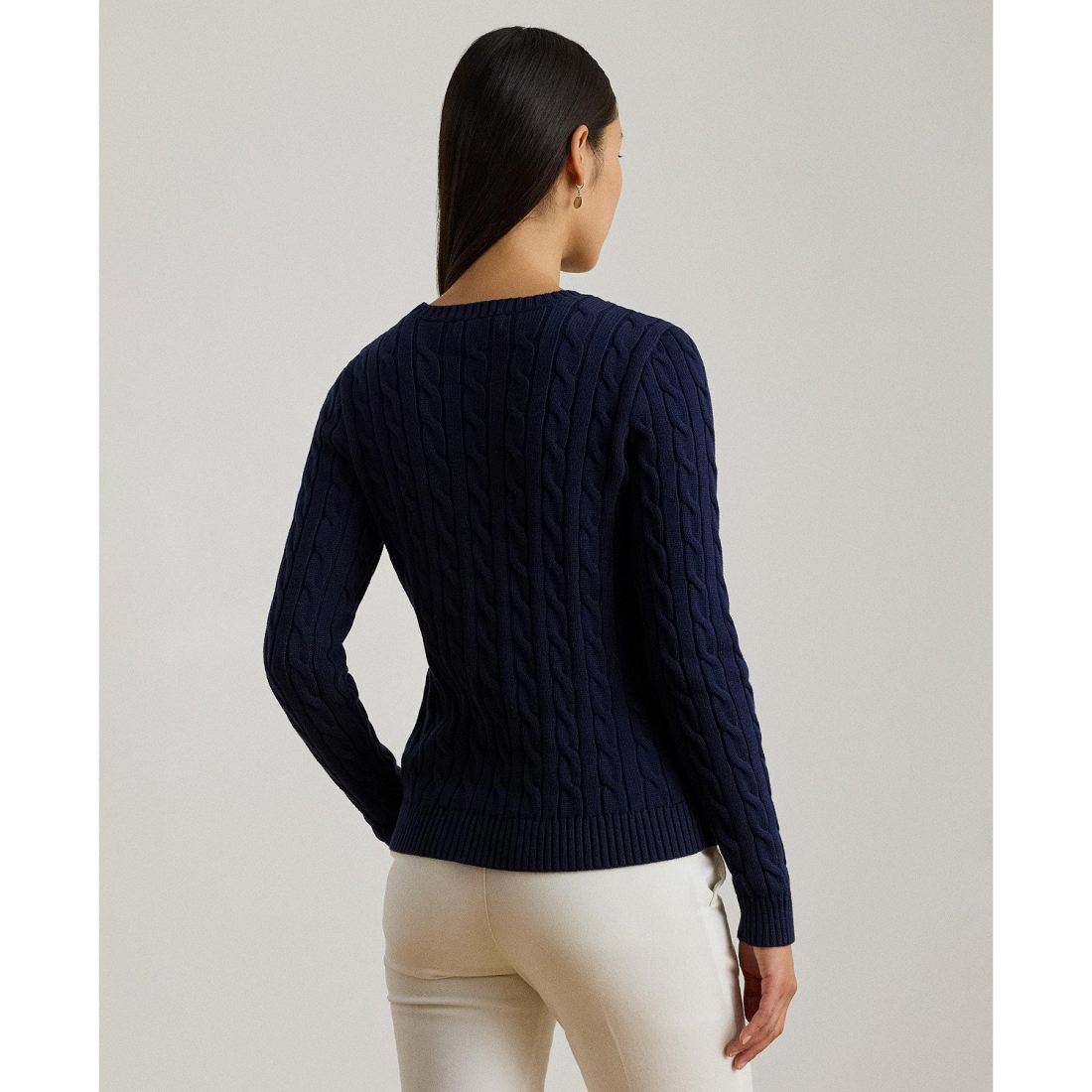 Women's 'Embroidered-Crest Cable-Knit Sweater'
