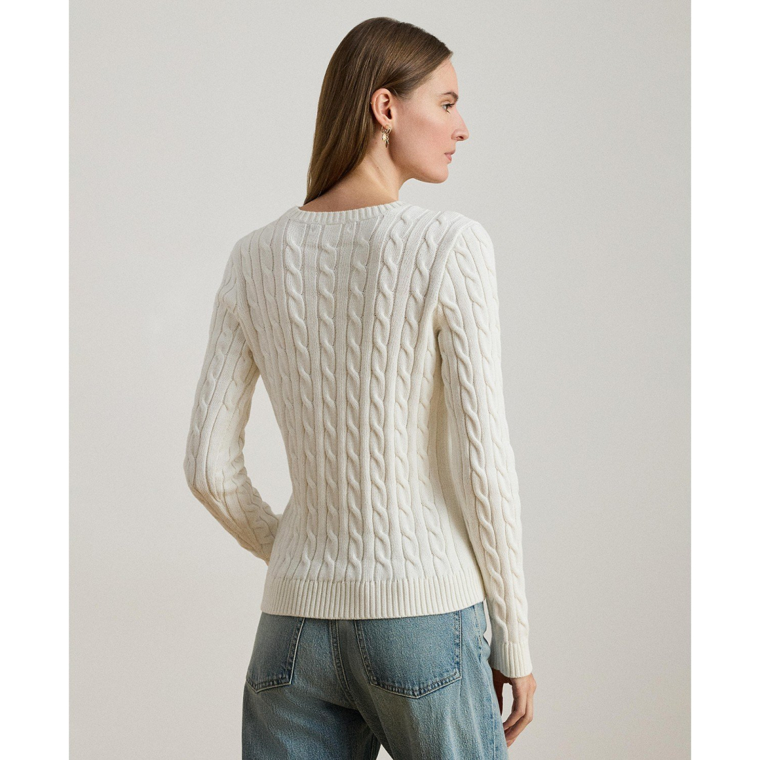 Women's 'Embroidered-Crest Cable-Knit Sweater'