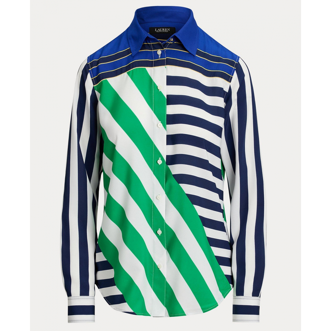 'Striped Long-Sleeve Shirt' pour Femmes