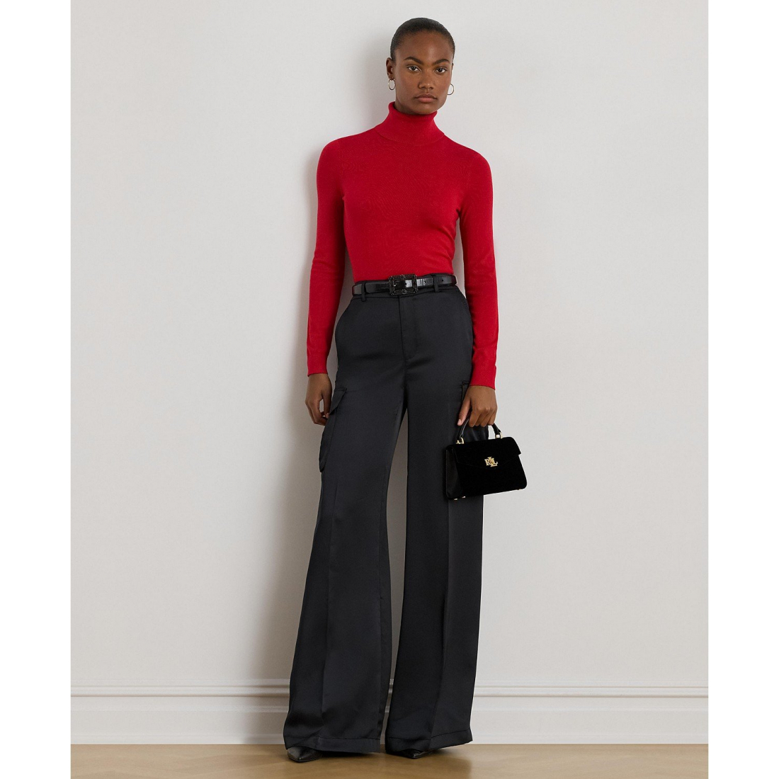 'Silk-Blend Turtleneck Sweater' pour Femmes