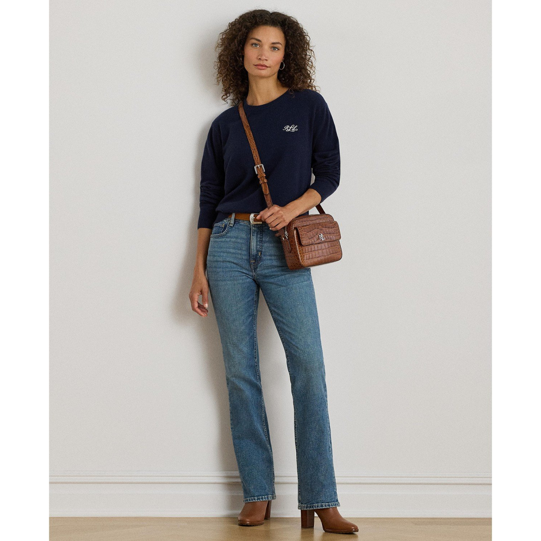 'Embroidered Cashmere Crewneck Sweater' pour Femmes