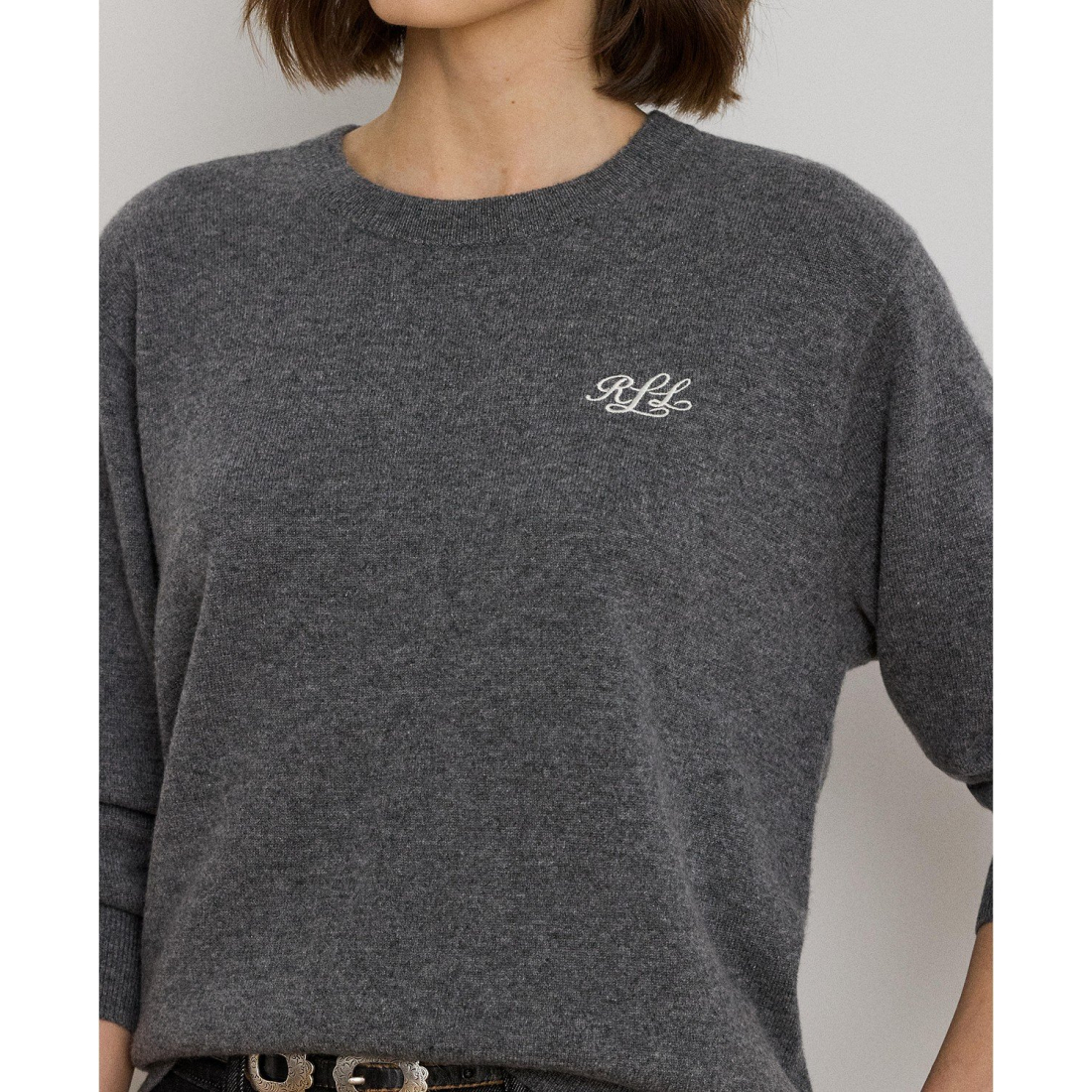 'Embroidered Cashmere Crewneck Sweater' pour Femmes