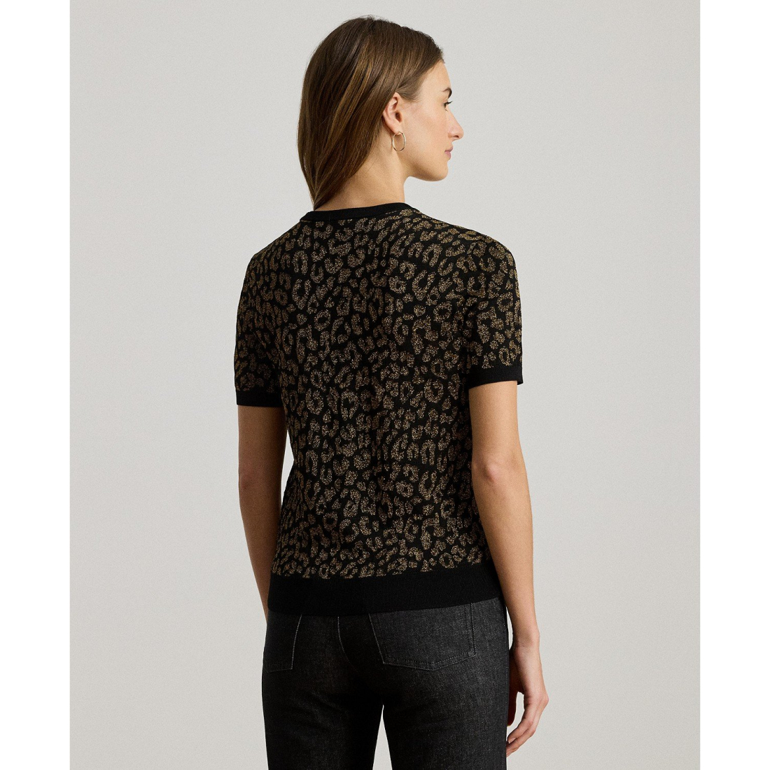 'Ocelot Short Sleeve Sweater' pour Femmes